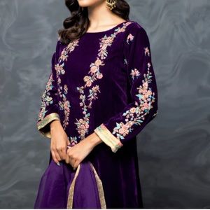 ILace velvet 3 pieces set